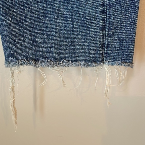 Levi’s Jeans 505 SZ 32/32 Made in the USA Fray at Bottom Blue/White Wash - Picture 5 of 10